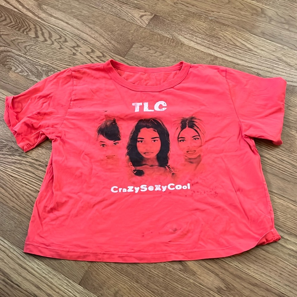 Daydreamer Red TLC 'CrazySexyCool' Crop Tee
